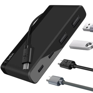 Belkin USBC 4Port Mini Hub USB TypeC -Black